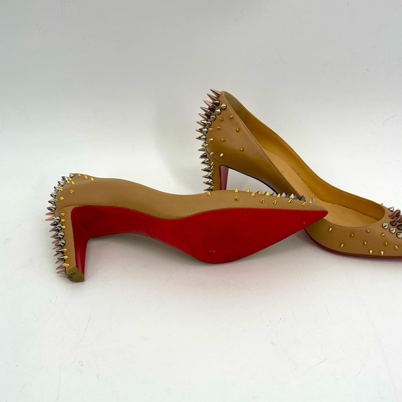 COPY - Christian louboutin  shoes. Beige color. Short heel - Picture 5 of 8